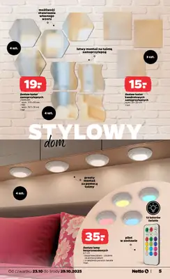 Netto - gazetka promocyjna Gazetka Non Food od czwartku 23.10 do środy 29.10 - strona 5 Netto - gazetka promocyjna Gazetka Non Food od czwartku 23.10 do środy 29.10 - strona 5