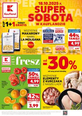 Kaufland - gazetka promocyjna Oferta Kaufland - SUPER SOBOTA od soboty 18.10 do soboty 18.10