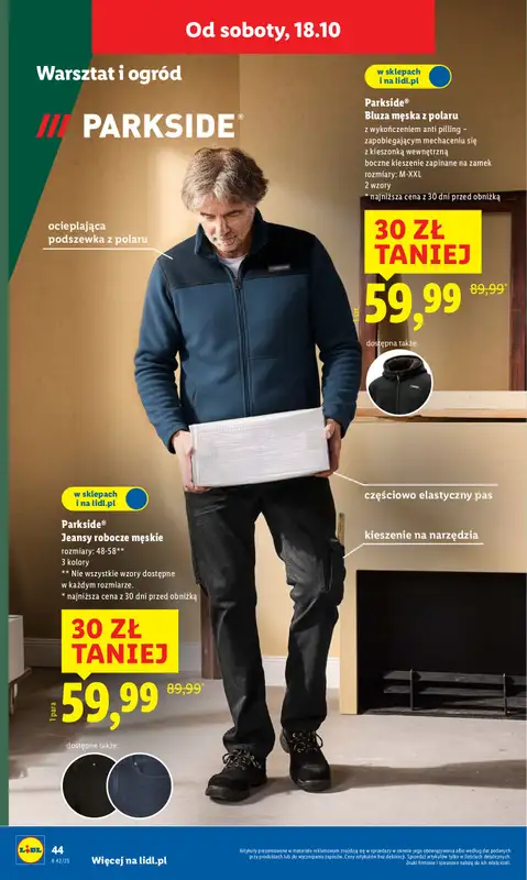 Lidl - gazetka promocyjna Katalog od 13.10 od poniedziałku 06.10 do niedzieli 19.10 - strona 56