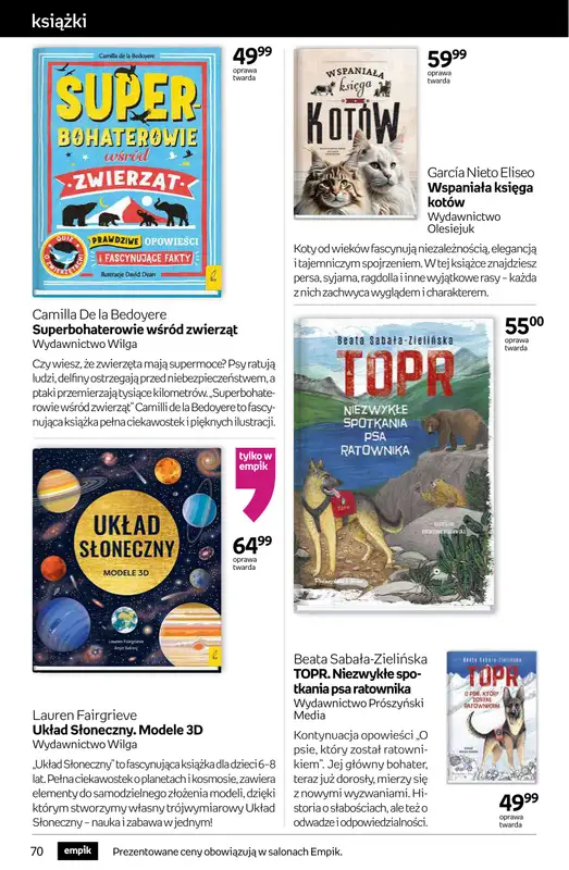 Empik - gazetka promocyjna Tom kultury: książki od środy 15.10 do wtorku 28.10 - strona 70