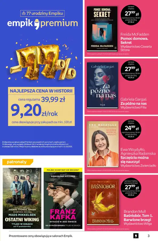 Empik - gazetka promocyjna Tom kultury: książki   - strona 3