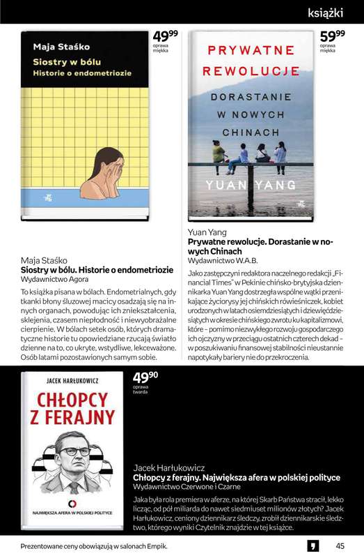 Empik - gazetka promocyjna Tom kultury: książki od środy 15.10 do wtorku 28.10 - strona 45