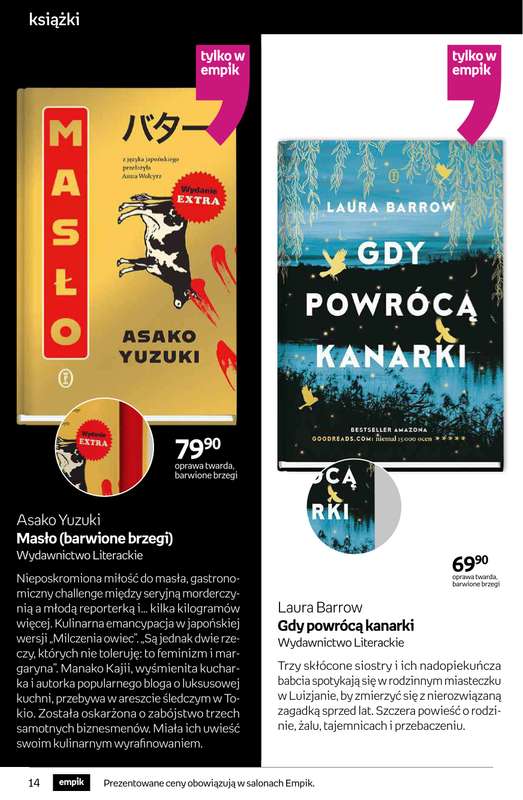 Empik - gazetka promocyjna Tom kultury: książki od środy 15.10 do wtorku 28.10 - strona 14
