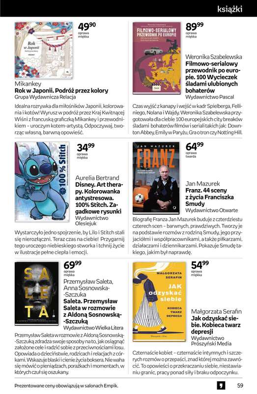 Empik - gazetka promocyjna Tom kultury: książki od środy 15.10 do wtorku 28.10 - strona 59