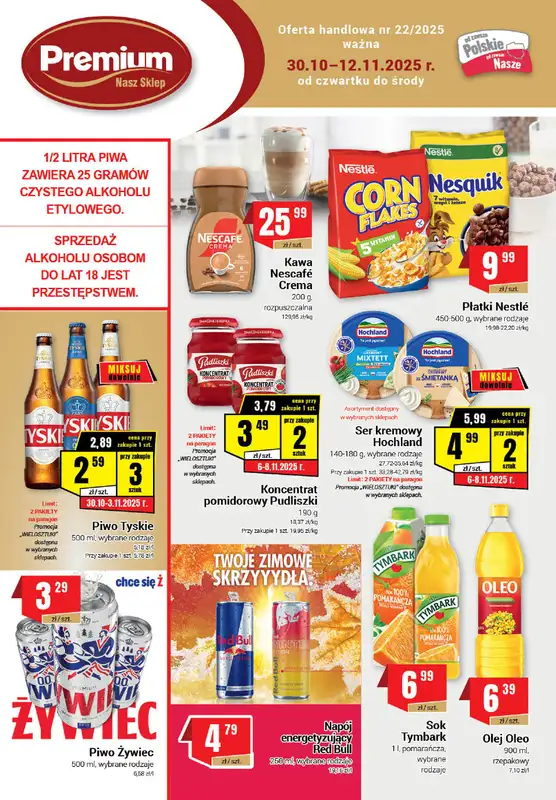 Premium - gazetka promocyjna Gazetka Premium od czwartku 30.10 do środy 12.11