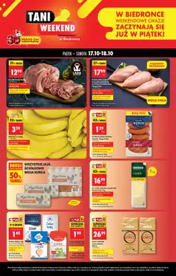 Biedronka - gazetka promocyjna Tani Weekend od piątku 17.10 do soboty 18.10