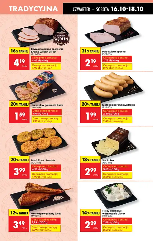 Biedronka - gazetka promocyjna Od czwartku, Z ladą tradycyjną od czwartku 16.10 do środy 22.10 - strona 26