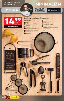 Biedronka - gazetka promocyjna Okazje tygodnia od 20.10 od poniedziałku 20.10 do środy 05.11 - strona 22 Biedronka - gazetka promocyjna Okazje tygodnia od 20.10 od poniedziałku 20.10 do środy 05.11 - strona 22