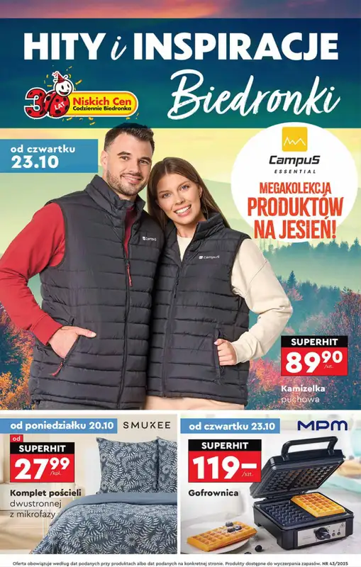 Biedronka - gazetka promocyjna Okazje tygodnia od 20.10  