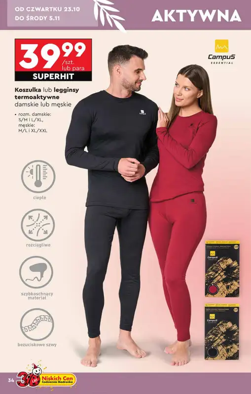 Biedronka - gazetka promocyjna Okazje tygodnia od 20.10 od poniedziałku 20.10 do środy 05.11 - strona 34