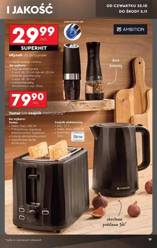 Biedronka - gazetka promocyjna Okazje tygodnia od 20.10 od poniedziałku 20.10 do środy 05.11 - strona 19