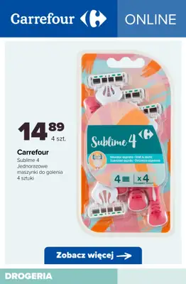 Carrefour - gazetka promocyjna Jednorazowe maszynki do golenia - oferta ONLINE od piątku 17.10  - strona 9