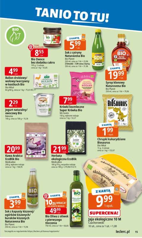 Leclerc - gazetka promocyjna Oferta E.Leclerc od poniedziałku 20.10 do poniedziałku 27.10 - strona 15