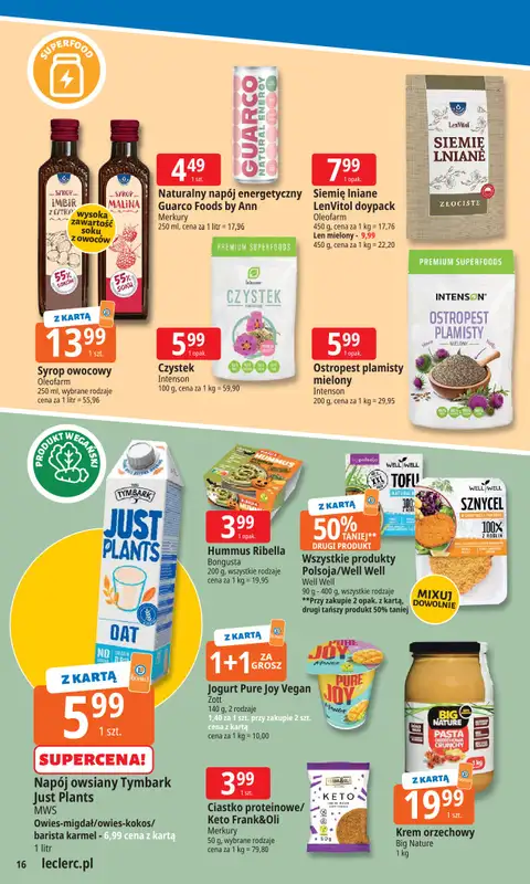 Leclerc - gazetka promocyjna Oferta E.Leclerc | Tanio to tu! od poniedziałku 20.10 do poniedziałku 27.10 - strona 16