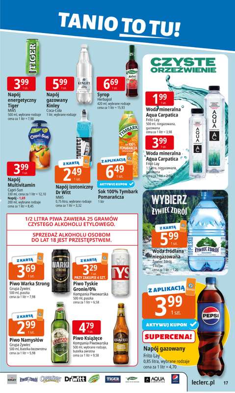 Leclerc - gazetka promocyjna Oferta E.Leclerc od poniedziałku 20.10 do poniedziałku 27.10 - strona 17