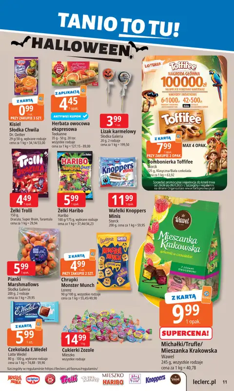 Leclerc - gazetka promocyjna Oferta E.Leclerc | Tanio to tu! od poniedziałku 20.10 do poniedziałku 27.10 - strona 11