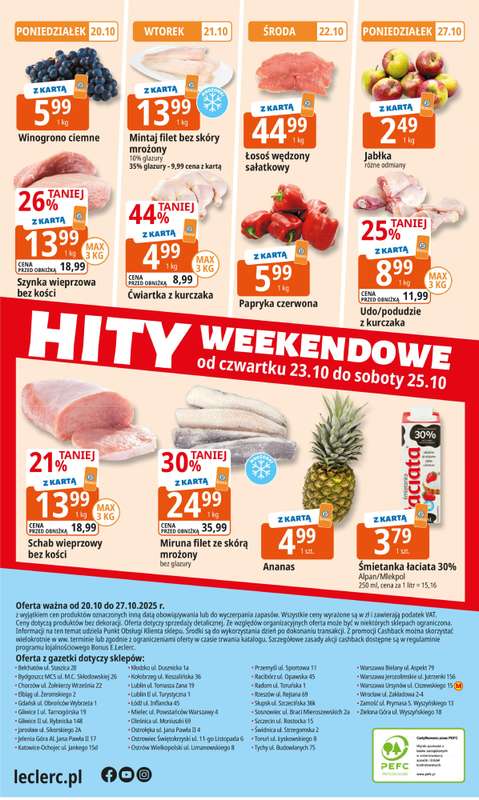 Leclerc - gazetka promocyjna Oferta E.Leclerc od poniedziałku 20.10 do poniedziałku 27.10 - strona 24