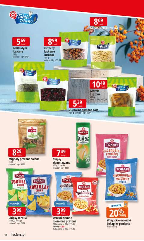 Leclerc - gazetka promocyjna Oferta E.Leclerc od poniedziałku 20.10 do poniedziałku 27.10 - strona 18
