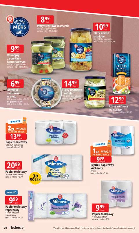 Leclerc - gazetka promocyjna Oferta E.Leclerc | Tanio to tu! od poniedziałku 20.10 do poniedziałku 27.10 - strona 20