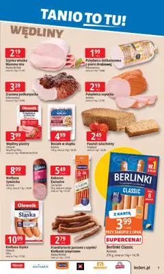 Leclerc - gazetka promocyjna Oferta E.Leclerc | Tanio to tu! od poniedziałku 20.10 do poniedziałku 27.10 - strona 7