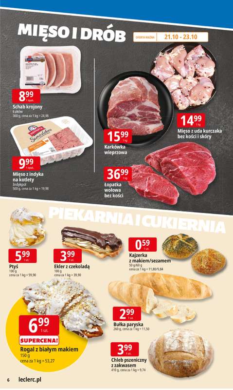 Leclerc - gazetka promocyjna Oferta E.Leclerc od poniedziałku 20.10 do poniedziałku 27.10 - strona 6