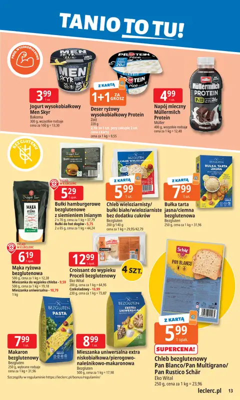 Leclerc - gazetka promocyjna Oferta E.Leclerc | Tanio to tu! od poniedziałku 20.10 do poniedziałku 27.10 - strona 13