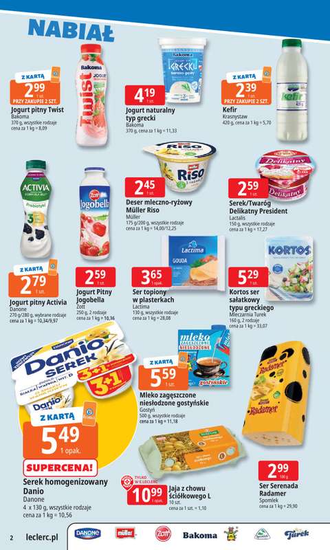 Leclerc - gazetka promocyjna Oferta E.Leclerc | Tanio to tu! od poniedziałku 20.10 do poniedziałku 27.10 - strona 2