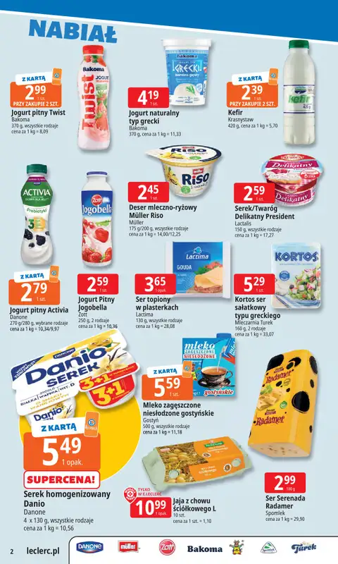Leclerc - gazetka promocyjna Oferta E.Leclerc | Tanio to tu!   - strona 2
