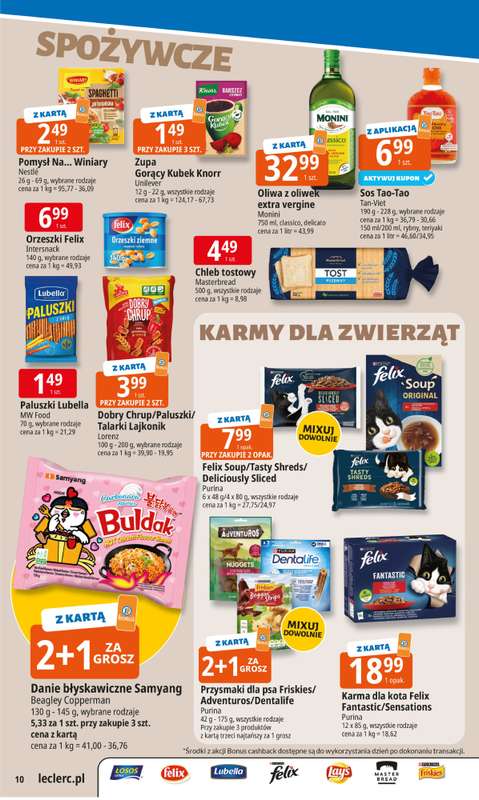 Leclerc - gazetka promocyjna Oferta E.Leclerc od poniedziałku 20.10 do poniedziałku 27.10 - strona 10