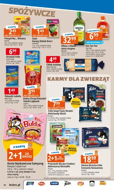 Leclerc - gazetka promocyjna Oferta E.Leclerc od poniedziałku 20.10 do poniedziałku 27.10 - strona 10