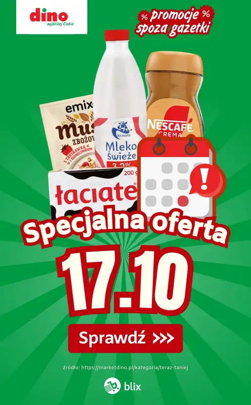 Dino - gazetka promocyjna Specjalna oferta na 17.10.2025 - promocje spoza gazetki  