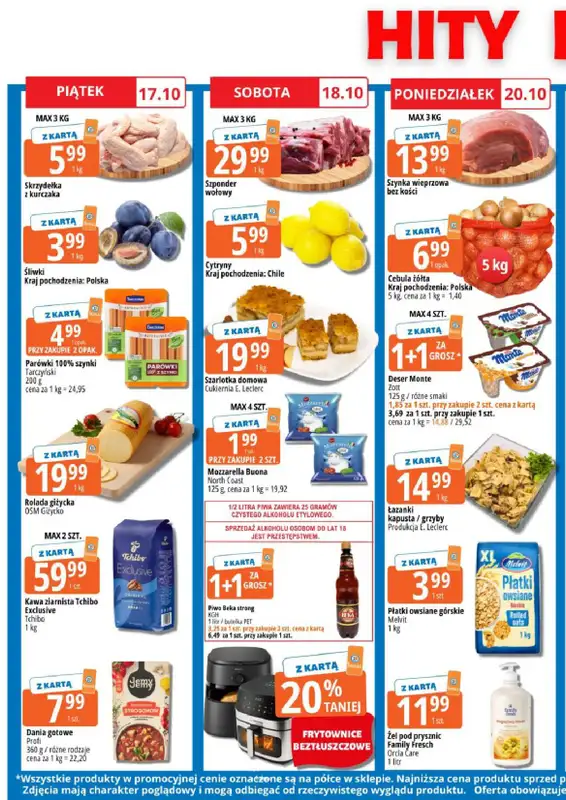 Leclerc - gazetka promocyjna Oferta Rzeszów od piątku 17.10 do czwartku 23.10