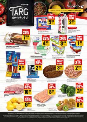 Supeco - gazetka promocyjna Targ świeżości od wtorku 21.10 do poniedziałku 27.10
