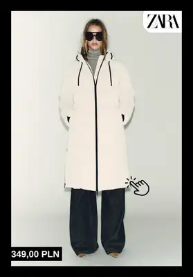 Zara - gazetka promocyjna Ciepłe kurtki puchowe dla niej od piątku 17.10  - strona 9