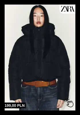 Zara - gazetka promocyjna Ciepłe kurtki puchowe dla niej od piątku 17.10  - strona 4