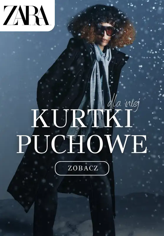 Zara - gazetka promocyjna Ciepłe kurtki puchowe dla niej od piątku 17.10 