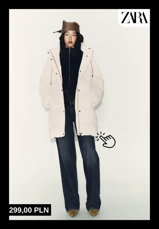 Zara - gazetka promocyjna Ciepłe kurtki puchowe dla niej od piątku 17.10  - strona 7
