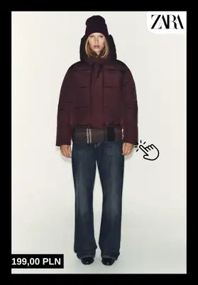 Zara - gazetka promocyjna Ciepłe kurtki puchowe dla niej od piątku 17.10  - strona 2