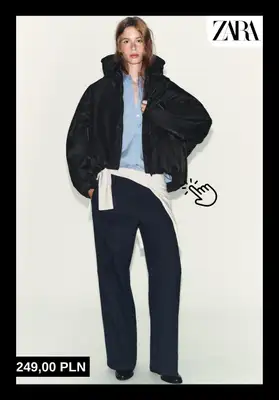 Zara - gazetka promocyjna Ciepłe kurtki puchowe dla niej od piątku 17.10  - strona 6