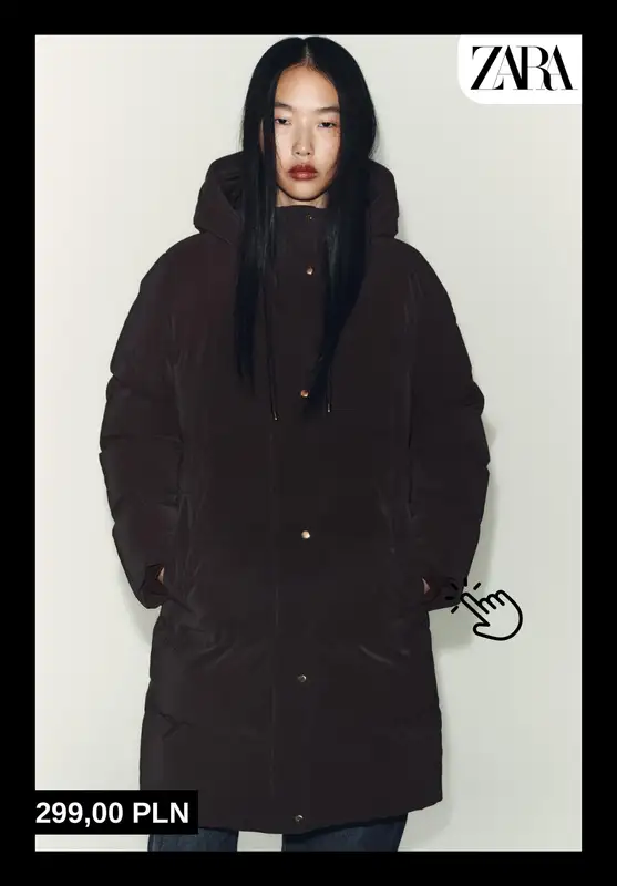 Zara - gazetka promocyjna Ciepłe kurtki puchowe dla niej od piątku 17.10  - strona 5