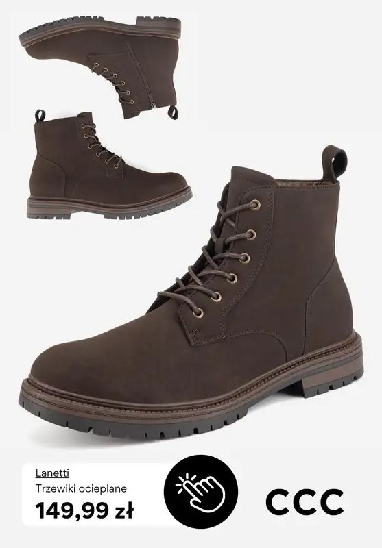 CCC - gazetka promocyjna Męskie buty ocieplane od piątku 17.10  - strona 4