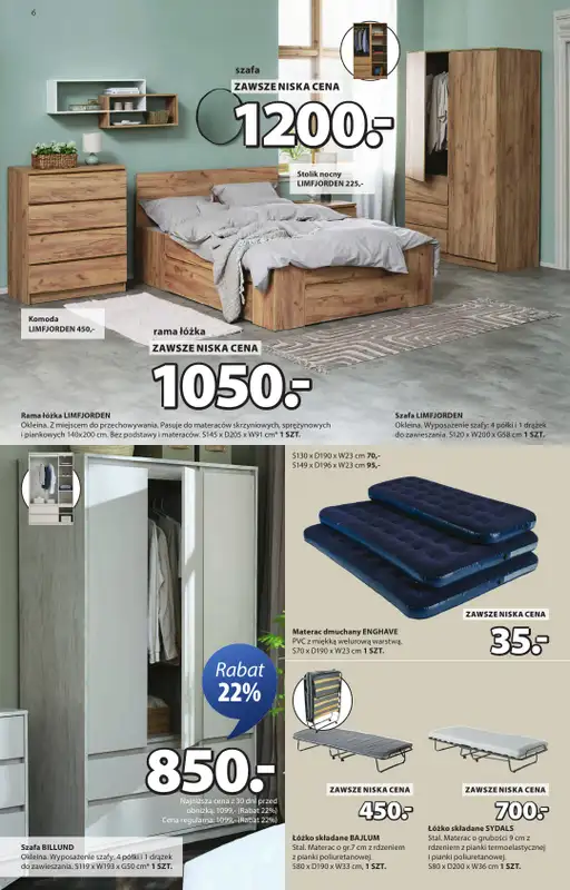 Jysk - gazetka promocyjna Świetna oferta dla domu. Rabat do 60% od środy 22.10 do niedzieli 09.11 - strona 6