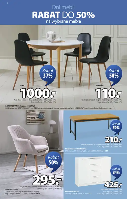 Jysk - gazetka promocyjna Świetna oferta dla domu. Rabat do 60%   - strona 2