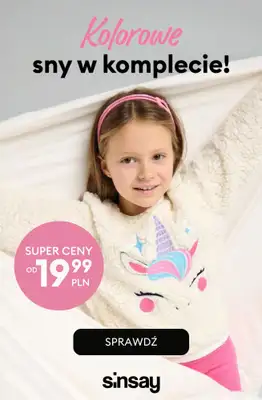 Sinsay - gazetka promocyjna Piżamy - już od 19,99 PLN od soboty 18.10 do piątku 24.10