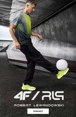 4F - gazetka promocyjna Nowa limitowana kolekcja 4F x Robert Lewandowski od soboty 18.10 