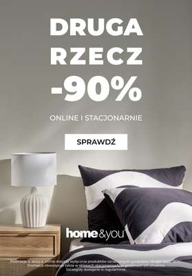 home&you - gazetka promocyjna Druga rzecz -90% od piątku 17.10 do wtorku 21.10