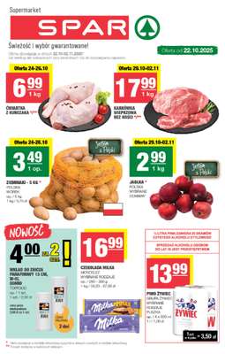 SPAR - gazetka promocyjna Gazetka Spar od środy 22.10 do niedzieli 02.11