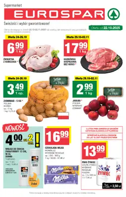 SPAR - gazetka promocyjna Gazetka Eurospar od środy 22.10 do niedzieli 02.11