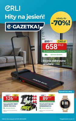 Erli - gazetka promocyjna Zabawki, sprzęt sportowy i elektronika  - TANIEJ! od soboty 18.10 do niedzieli 26.10