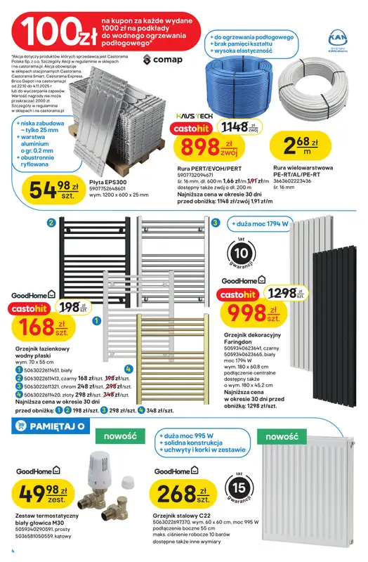 Castorama - gazetka promocyjna W teorii remont, w praktyce moc działania od środy 22.10 do wtorku 04.11 - strona 4
